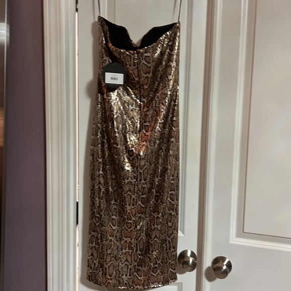 NWT Nookie Blind Date midi bronze M - Picture 7 of 8
